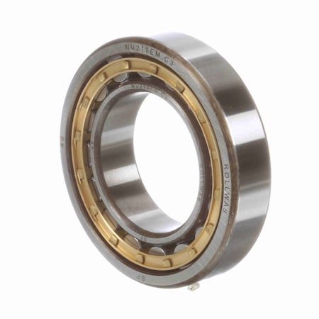Rollway Cylindrical Bearing - Caged Roller - Straight Bore - Unsealed NU 210 EM C3